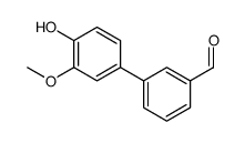 3-(4-hydroxy-3-methoxyphenyl)benzaldehyde Structure