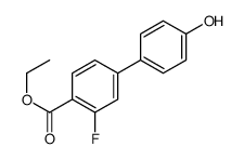 ethyl 2-fluoro-4-(4-hydroxyphenyl)benzoate Structure