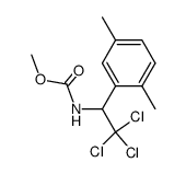 methyl (2,2,2-trichloro-1-(2,5-dimethylphenyl)ethyl)carbamate结构式