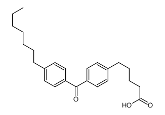 benzophenone-4'-heptyl-4-pentanoic acid Structure