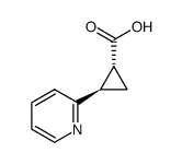 (1R,2R)-2-(pyridin-2-yl)cyclopropanecarboxylic acid Structure