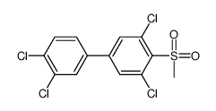 4-Methylsulfonyl-3,3',4',5-tetrachlorobiphenyl结构式