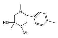 (3S,4R,6S)-1,3-dimethyl-6-(4-methylphenyl)piperidine-3,4-diol结构式