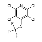 2,3,5,6-tetrachloro-4-trifluoromethylthiopyridine结构式