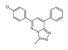 6-(4-chlorophenyl)-3-methyl-8-phenyl-[1,2,4]triazolo[4,3-b]pyridazine Structure