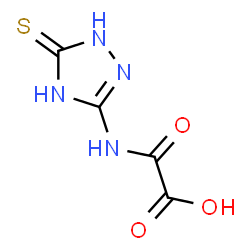 Acetic acid,[(4,5-dihydro-5-thioxo-1H-1,2,4-triazol-3-yl)amino]oxo- (9CI) Structure