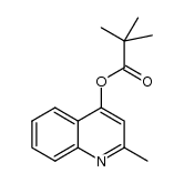 2-methylquinolin-4-yl pivalate Structure