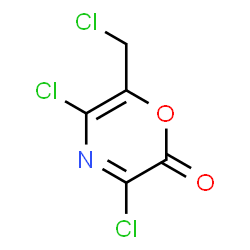 2H-1,4-Oxazin-2-one,3,5-dichloro-6-(chloromethyl)- Structure