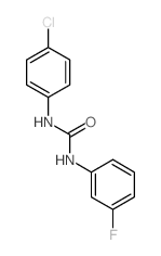Urea,N-(4-chlorophenyl)-N'-(3-fluorophenyl)-结构式