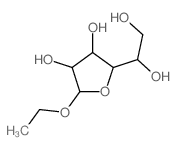 b-D-Galactofuranoside, ethyl Structure