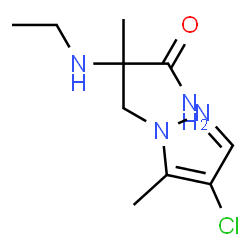 3-(4-Chloro-5-methyl-1h-pyrazol-1-yl)-2-(ethylamino)-2-methylpropanamide Structure