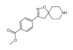 methyl 4-(1-oxa-2,8-diazaspiro[4.5]dec-2-en-3-yl)benzoate结构式