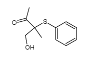 4-hydroxy-3-methyl-3-phenylsulfanyl-butan-2-one Structure