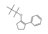 2-phenylcyclopent-1-enyl t-butyldimethylsilyl ether Structure