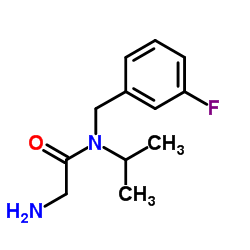 N-(3-Fluorobenzyl)-N-isopropylglycinamide结构式