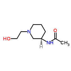 N-[(3R)-1-(2-Hydroxyethyl)-3-piperidinyl]acetamide Structure