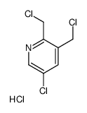 5-chloro-2,3-bis(chloromethyl)pyridine,hydrochloride Structure