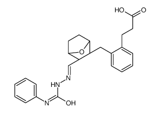 3-[2-[[(1S,2R,3R,4R)-3-[(E)-(phenylcarbamoylhydrazinylidene)methyl]-7-oxabicyclo[2.2.1]heptan-2-yl]methyl]phenyl]propanoic acid Structure