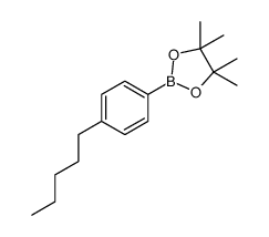 pinacol(4-pentylphenyl)boronate Structure