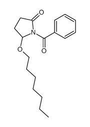 (+-)-1-Benzoyl-5-(heptyloxy)-2-pyrrolidinone Structure