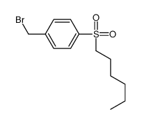 1-(Bromomethyl)-4-(hexylsulfonyl)benzene结构式