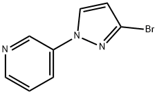 3-(3-bromo-1H-pyrazol-1-yl)pyridine Structure