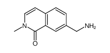 7-(aminomethyl)-2-Methylisoquinolin-1(2H)-one结构式