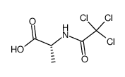 N-trichloroacetyl-D-alanine Structure