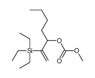 methyl 2-triethylsilylhept-1-en-3-yl carbonate Structure