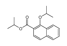 propan-2-yl 1-propan-2-yloxynaphthalene-2-carboxylate结构式