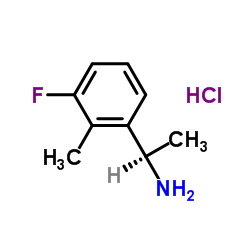 (1R)-1-(3-Fluoro-2-methylphenyl)ethanamine hydrochloride (1:1) Structure