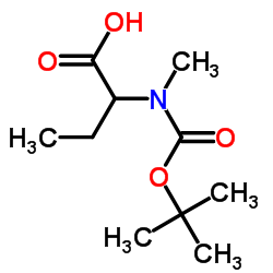 N-Boc, N-Me-(S)-2-aminobutanoic acid结构式