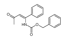 benzyl (Z)-(3-oxo-1-phenylbut-1-en-1-yl)carbamate结构式