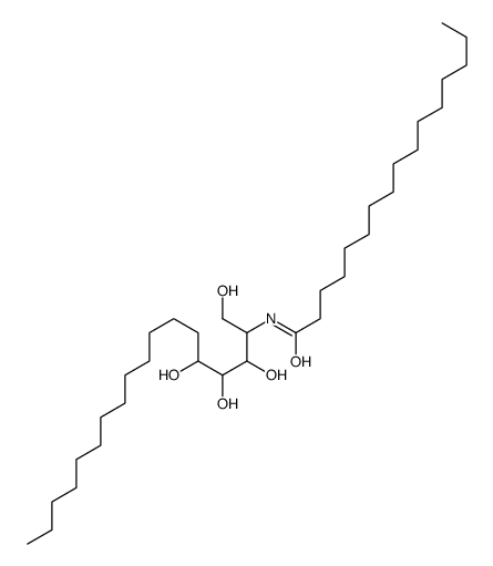 N-(1,3,4,5-tetrahydroxyoctadecan-2-yl)hexadecanamide结构式