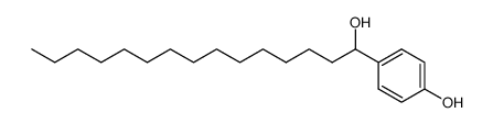 1-(4-hydroxy-phenyl)-pentadecan-1-ol结构式