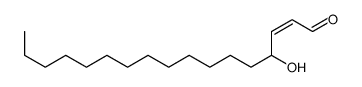 4-Hydroxy-2-heptadecenal Structure