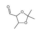 1,3-Dioxolane-4-carboxaldehyde, 2,2,5-trimethyl- (9CI) structure