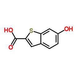 6-Hydroxy-1-benzothiophene-2-carboxylic acid Structure