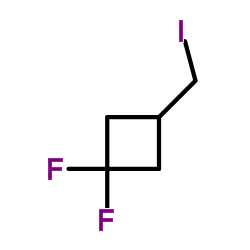 1,1-difluoro-3-(iodomethyl)cyclobutane Structure