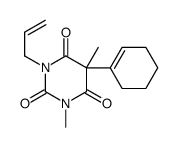 3-Allyl-5-(1-cyclohexen-1-yl)-1,5-dimethylbarbituric acid Structure