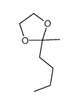 2-Methyl-2-butyl-1,3-dioxolane Structure