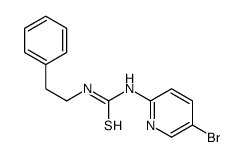 1-(5-bromopyridin-2-yl)-3-(2-phenylethyl)thiourea结构式