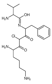 2-amino-N-(6,10-diamino-4-chloro-3,5-dioxo-1-phenyl-decan-2-yl)-3-meth yl-butanamide结构式