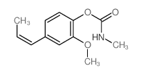 Phenol,2-methoxy-4-(1-propen-1-yl)-, 1-(N-methylcarbamate)结构式
