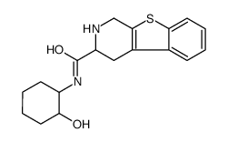 3-((2-hydroxycyclohex-1-yl)aminocarbonyl)-1,2,3,4-tetrahydro(1)benzothieno(2,3-c)pyridine Structure