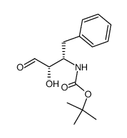 3(S)-(tert-Butoxyformamido)-2(S)-hydroxy-4-phenyl-1-butanal结构式