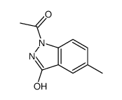 3H-Indazol-3-one,1-acetyl-1,2-dihydro-5-methyl- structure