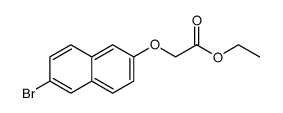 ETHYL 2-(6-BROMO-2-NAPHTHYLOXY)ACETATE结构式
