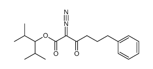 2-methyl-1-(1-methylethyl) 2-diazo-3-oxo-6-phenylhexanoate Structure