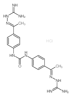 Hydrazinecarboximidamide,2,2'-[carbonylbis(imino-4,1-phenyleneethylidyne)]bis-, dihydrochloride (9CI)结构式